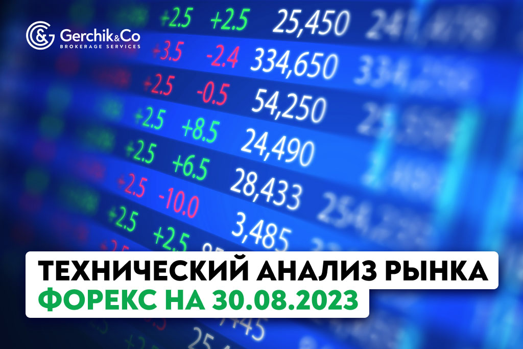 Технический анализ рынка FOREX на 30.08.2023